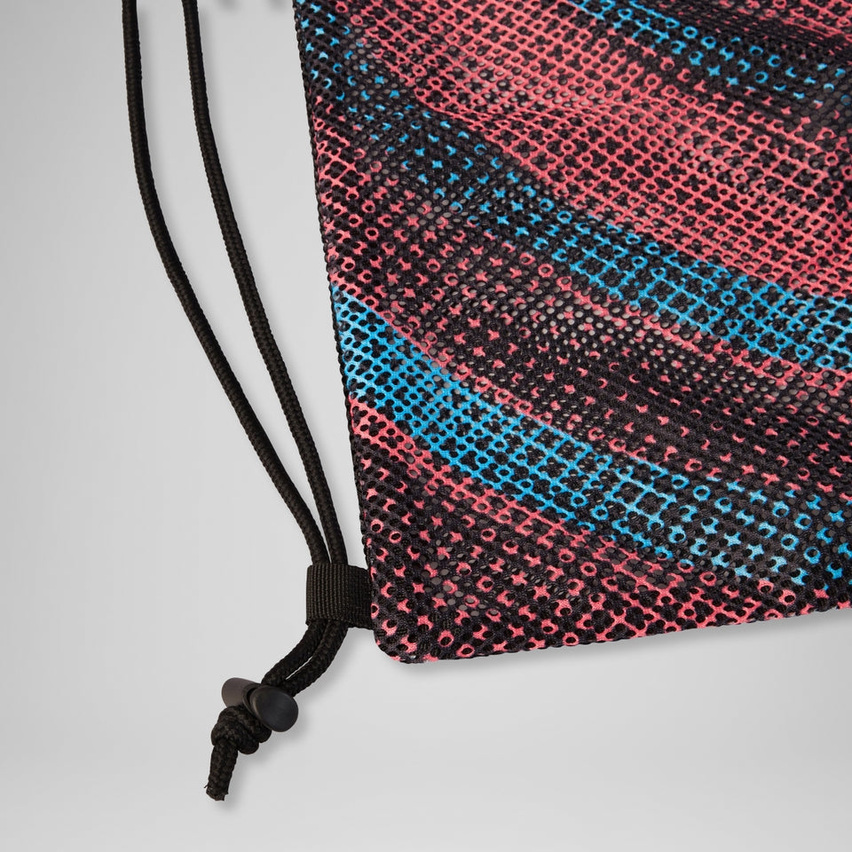 Speedo Printed  Mesh Bag Black/Red