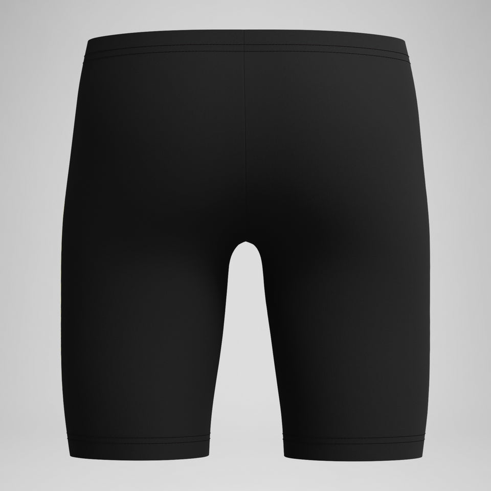 Speedo Boys' Medley Logo Jammer Black/Yellow